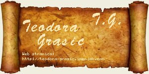 Teodora Grašić vizit kartica